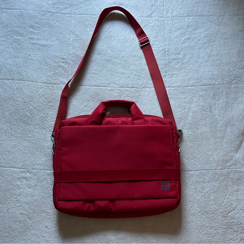 Red Moleskin Messenger Bag